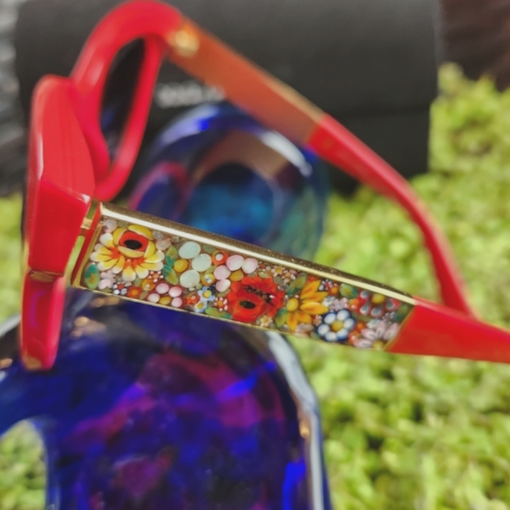 DOLCE & GABBANA Red Mosaico ARTSY Italy MOSIAC Gradient Lens Sunglasses DG 4215 - Picture 5 of 16